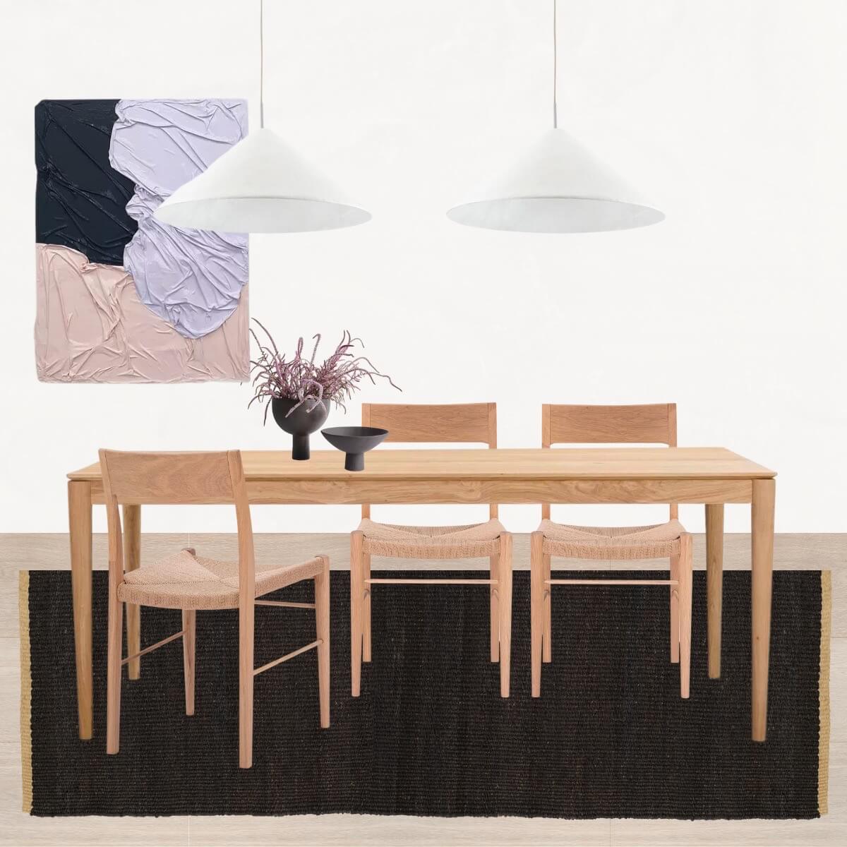 An example of our curated design moodboard