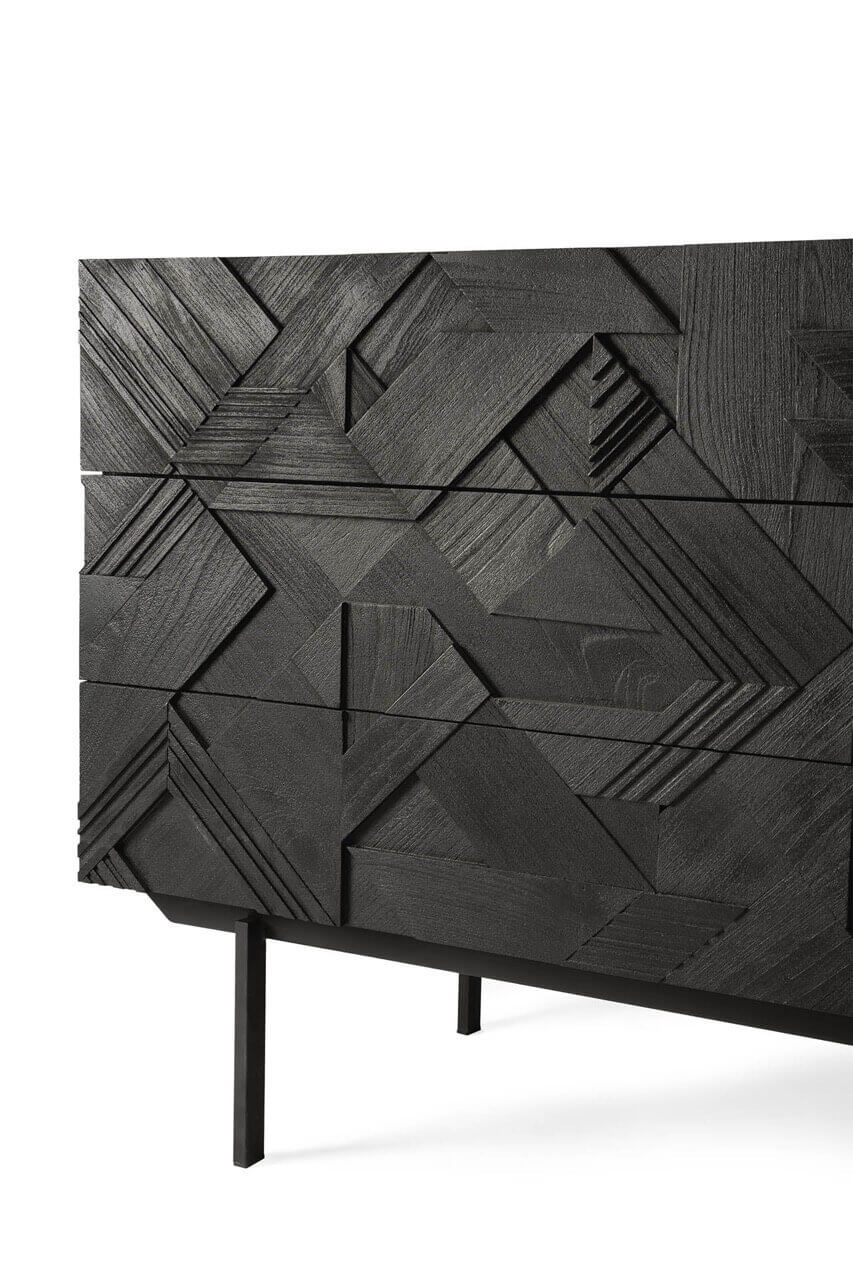Ethnicraft Graphic 3 Drawer Dresser