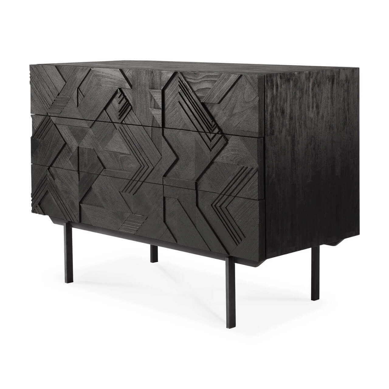 Ethnicraft Graphic 3 Drawer Dresser
