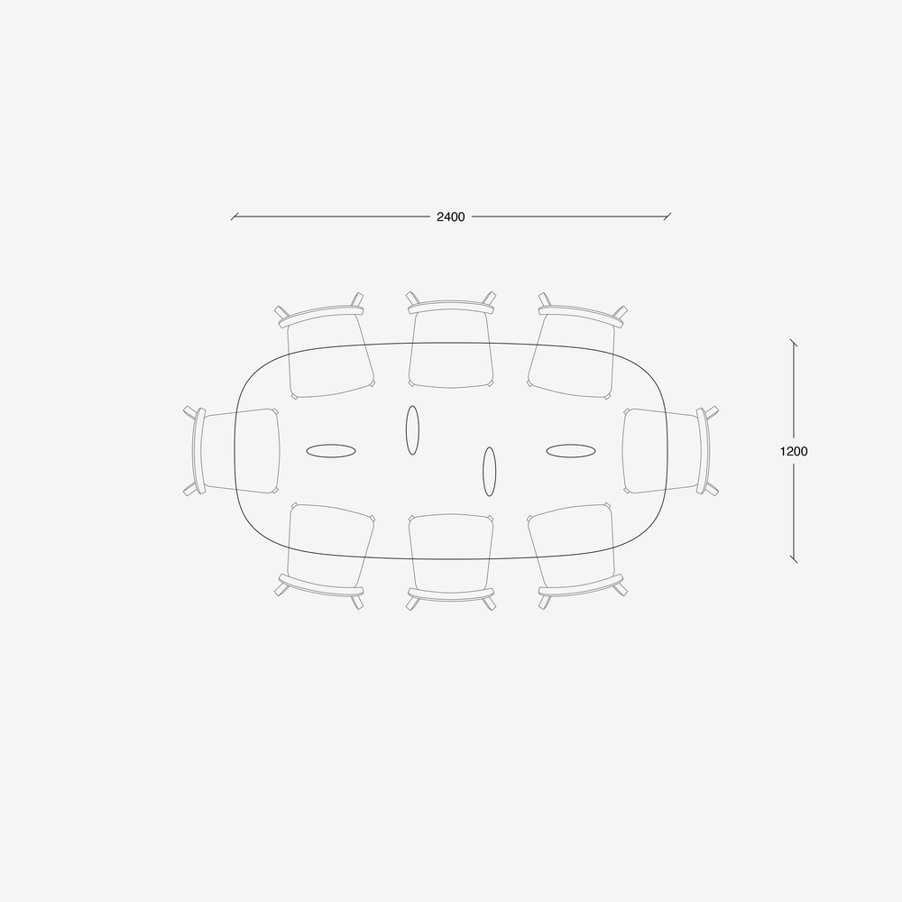 Kiri Dining Table 8 Seater