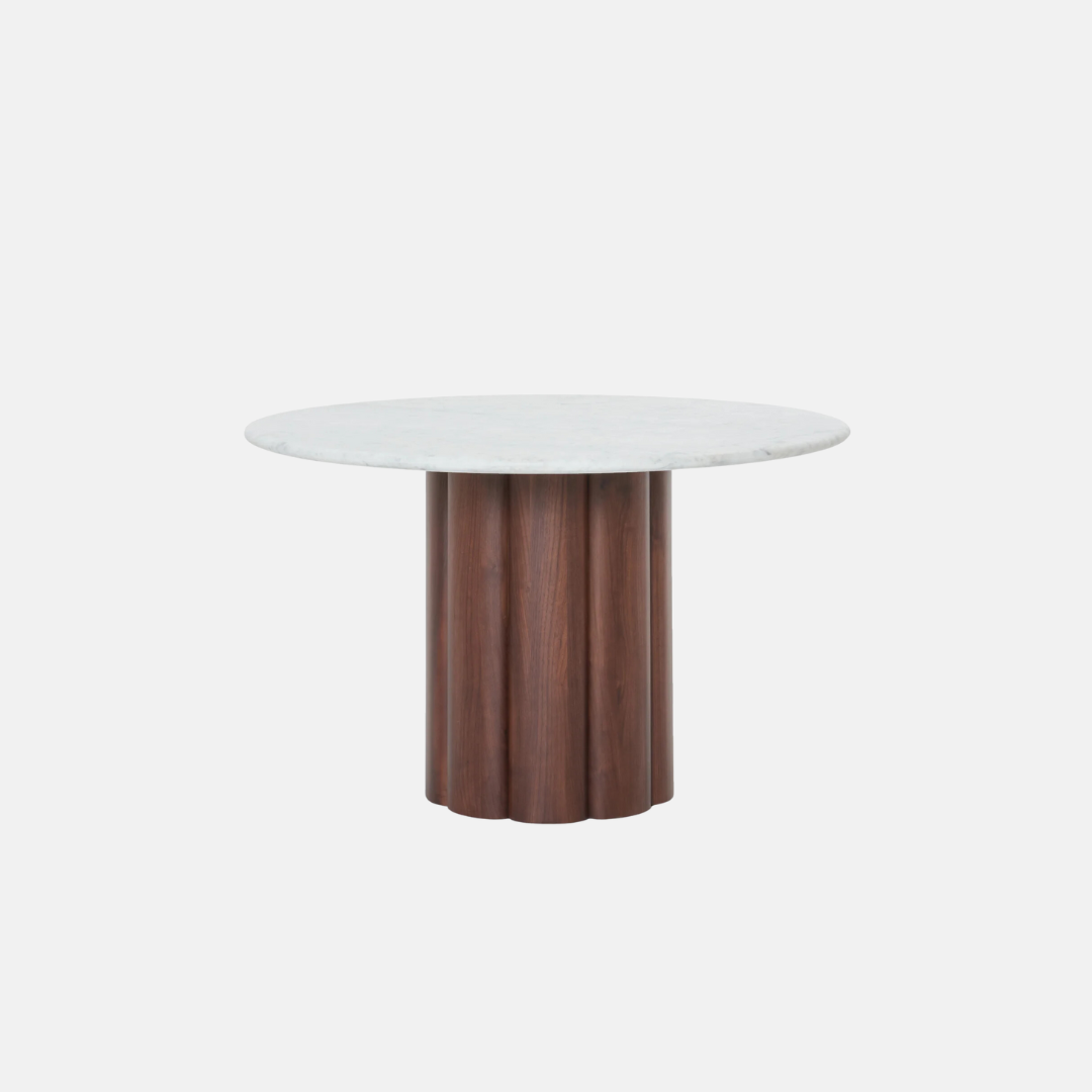 Kora Marble Round Dining Table